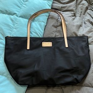 Kate Spade black nylon tote